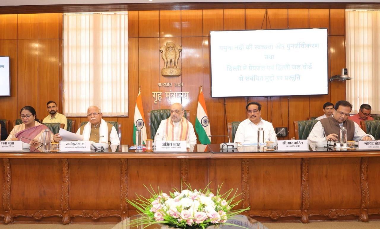 यमुना क्लीन को लेकर अमित शाह की हाईलेवल बैठक