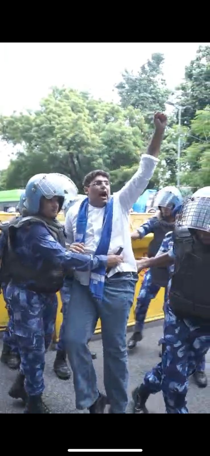 BJP के वोट चोरी के खिलाफ NSUI का दिल्ली में बड़ा प्रदर्शन