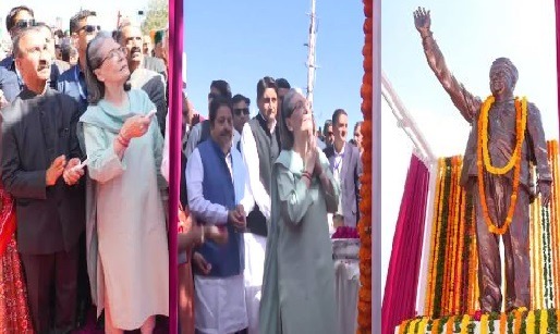 शिमला: पूर्व CM वीरभद्र सिंह की प्रतिमा का हुआ अनावरण