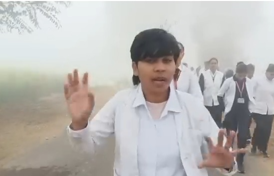 हिसार में नर्सिंग छात्राओं पर पुलिस की कार्रवाई