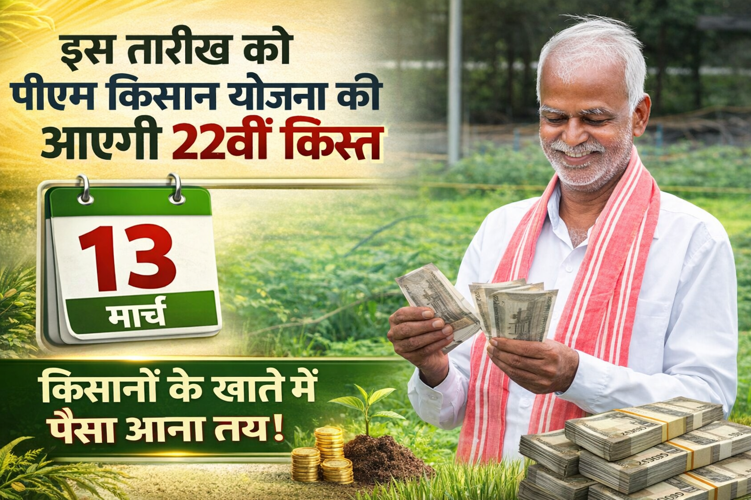 इस तारीख को पीएम किसान योजना की आएगी 22वीं किस्त