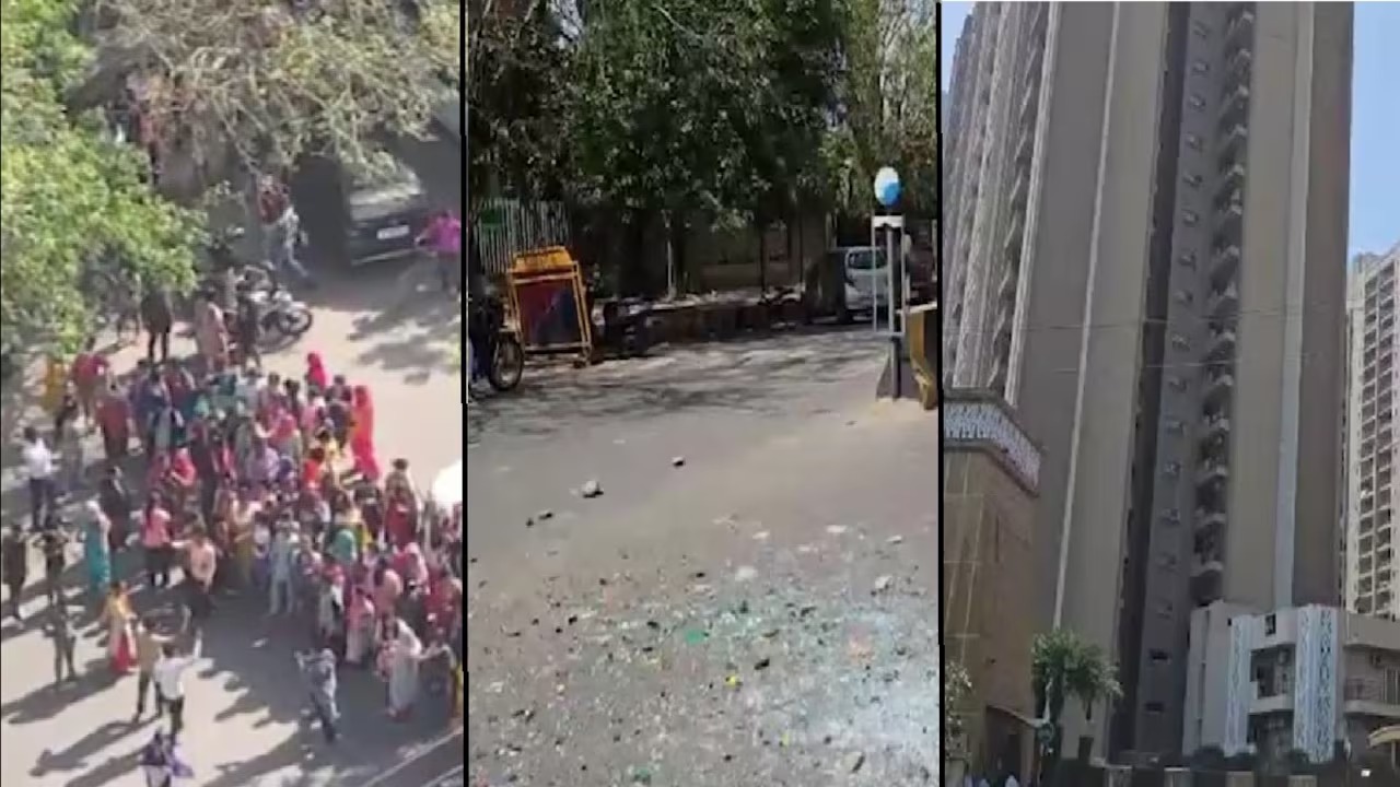 नोएडा: सैलरी बढ़ाने को लेकर कर्मचारियों के बाद अब मेड्स का प्रदर्शन