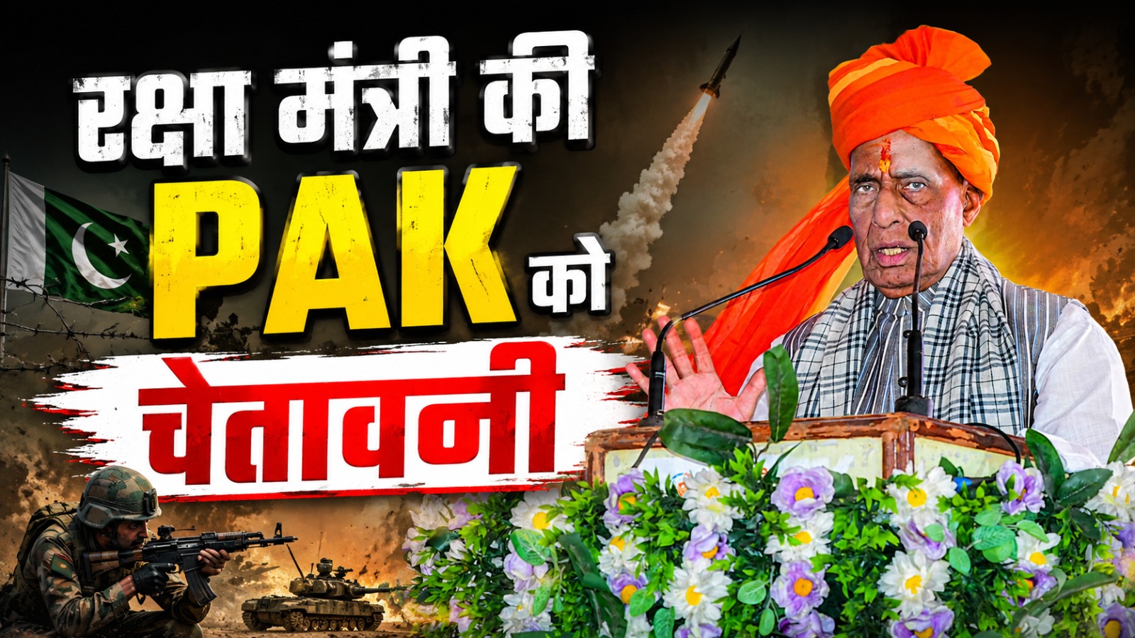 राजस्थान की धरती स रक्षा मंत्री की PAK को चेतवानी: “कोई हमें छेड़ेगा तो छोड़ेंगे नहीं”