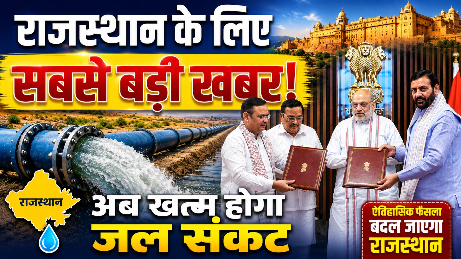 The biggest news for Rajasthan! Will the water crisis end now?