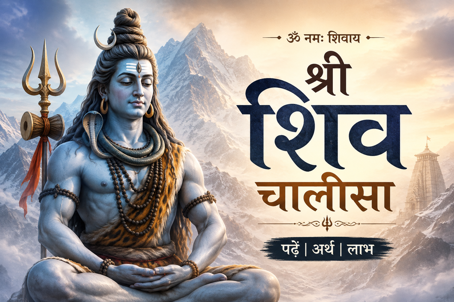 Shiva Chalisa Himalayan Devotional Poster