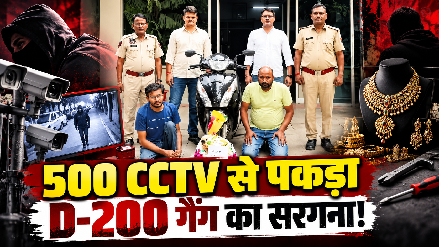 CCTV से पकड़ा D 200 गैंग सरगना