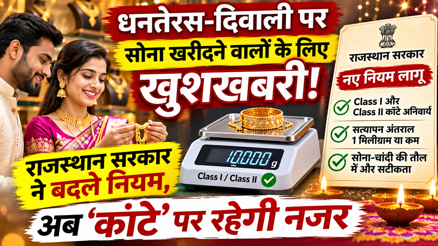 Rajasthan Diwali Gold Weighing Rules