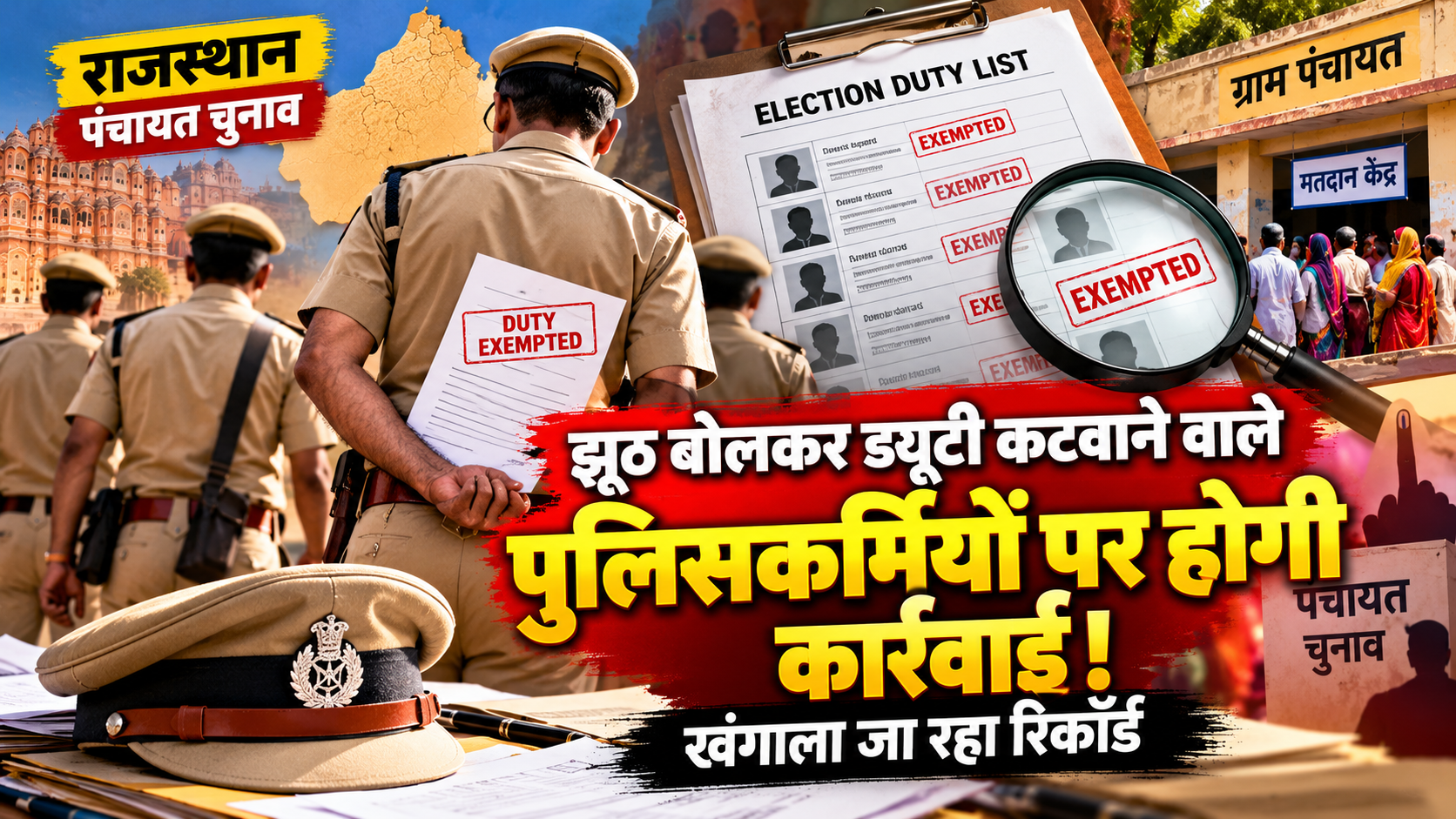 Rajasthan Panchayat Election Duty Controversy